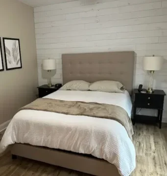 Bedroom Remodel with Shiplap Accent Wall