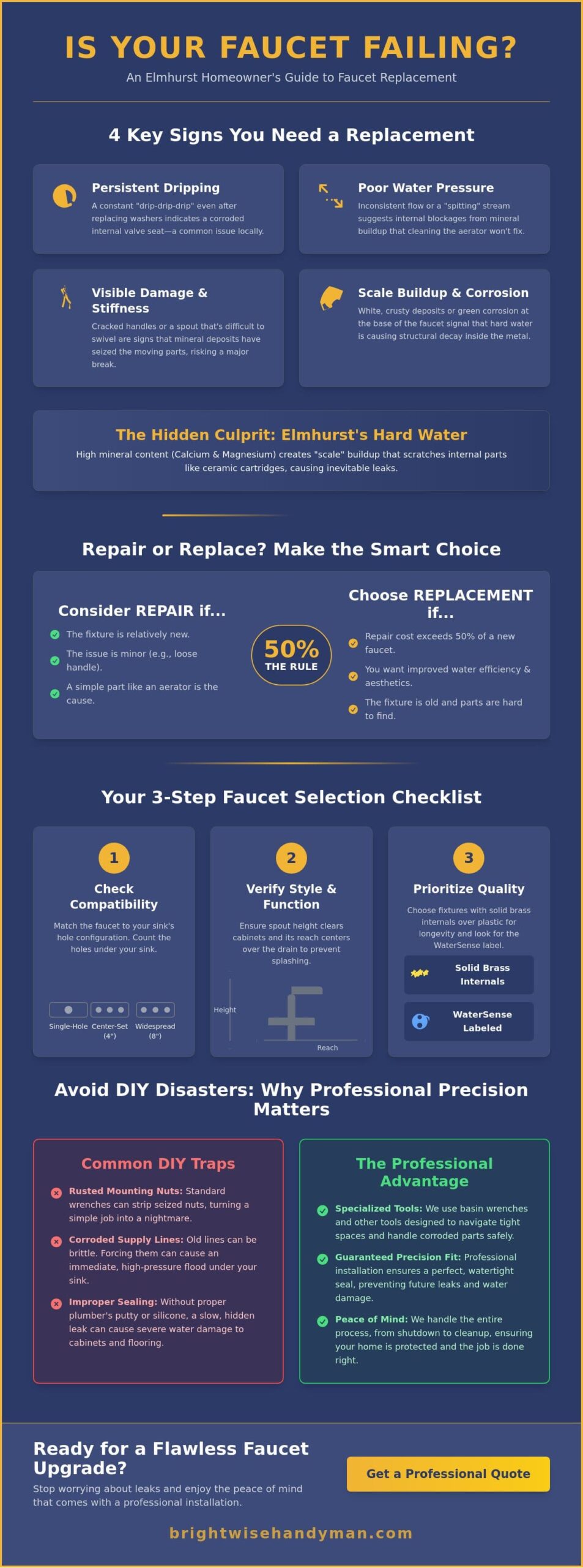 Professional Faucet Replacement Service in Elmhurst: The Complete 2026 Guide